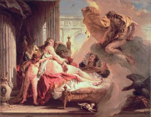 Jupiter og Danae, 1733-35 af Giovanni Battista Tiepolo